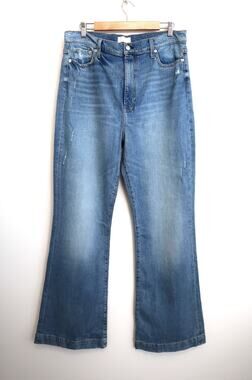 SEVEN FOR ALL MANKIND Ultra High Rise Dojo Flare Distress Jeans Revolve 33 $258